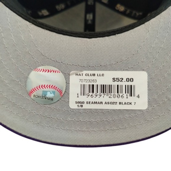 Seattle Mariners Hat Cap Fitted Mens 7 1/8 MLB Baseball 59FIFTY All-Star New Era - Picture 6 of 9